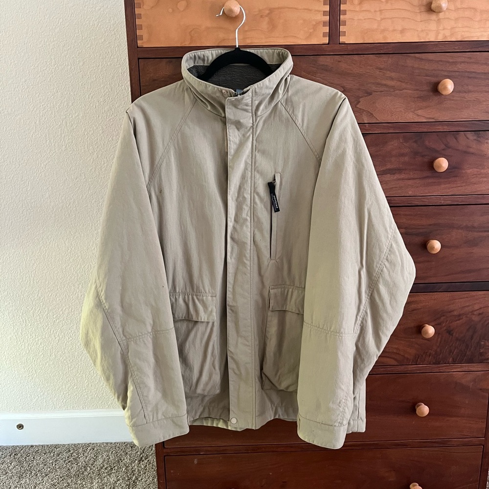 Vintage Patagonia tan coat in men’s size medium